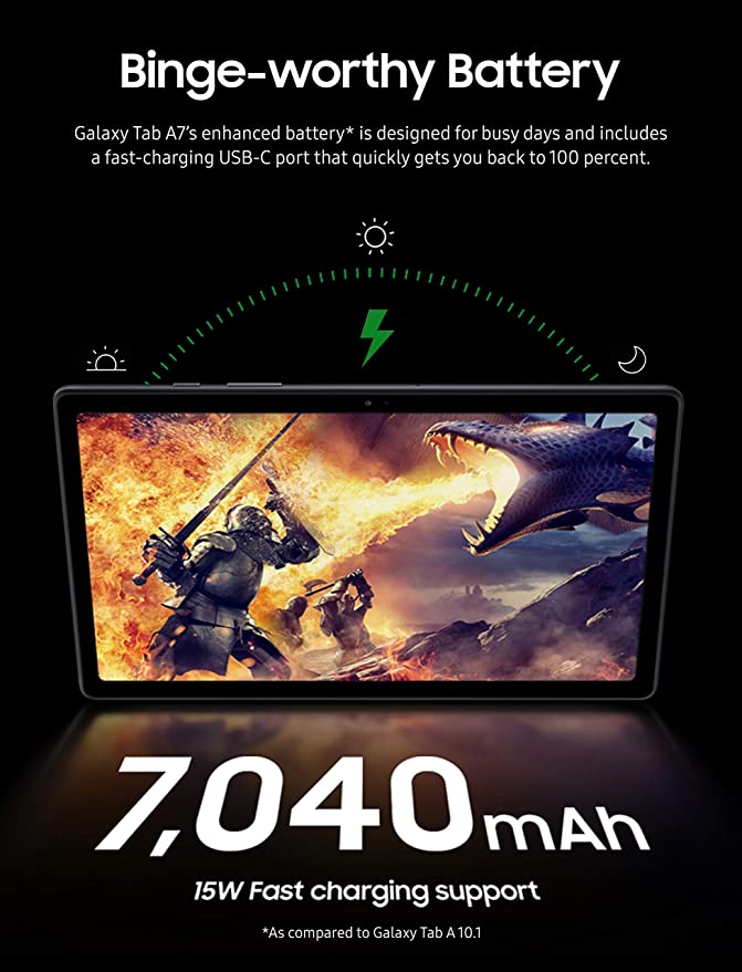 For Parts: SAMSUNG Galaxy Tab A7 10.4 Wi-Fi 32GB Gold SM-T500NZDAXAR PHYSICAL DAMAGE