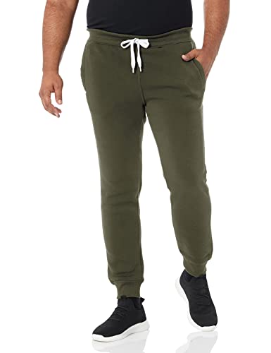 SOUTHPOLE MEN'S 1570 BASIC ACTIVE FLEECE JOGGER SWEATPANTS MEN L OLIVE - Brand New