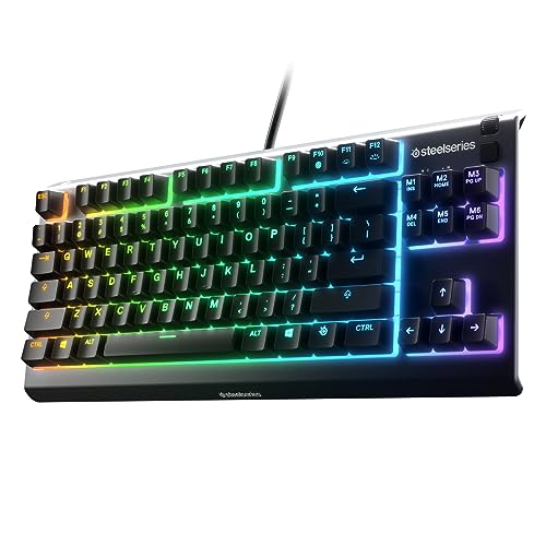 STEELSERIES APEX 3 TKL RGB GAMING KEYBOARD – TENKEYLESS COMPACT FACTOR - BLACK - Like New