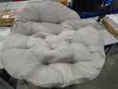 GENERIC ROUND EGG CHAIR CUSHION 50" - LIGHT GRAY - Like New