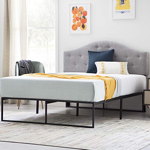 Linenspa Metal Platform Bed Frame - Tool Included - Queen Size - Black - Like New