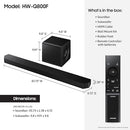 SAMSUNG HW-Q800F Q SERIES SOUNDBAR 5.1.2 CH SUBWOOFER Q SERIES - Scratch & Dent