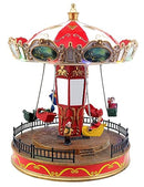 TOP TREASURES MUSICAL CHRISTMAS CAROUSEL - ANIMATED PRE-LIT CARNIVAL - VILLAGE - Like New