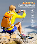 MREGB POWER-BANK-SOLAR-CHARGER 42800MAH CHARGER SOLAR POWER BANK YD-819-ORANGE - Like New