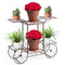 SORBUS GARDEN CART STAND FLOWER POT PLANT HOLDER 6 TIERS PARISIAN BRONZE - Like New