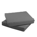 CALIFORNIA UMBRELLA OUTDOOR PATIO CHAIR PAD SET OF 2, 18 X 18 INCH, CHARCOAL - Like New