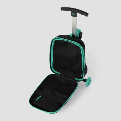 ROLL RIDER SOFTSIDE MEDIUM CHECKED SCOOTER SUITCASE - TEAL - Like New