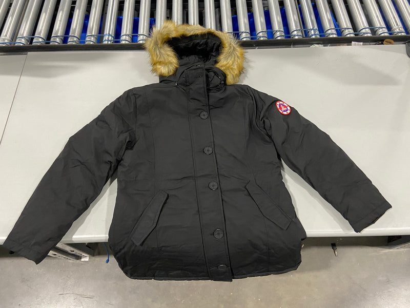 GALAXY BY HARVIC FUAR JACKET - SIZE LARGE - BLACK - Brand New