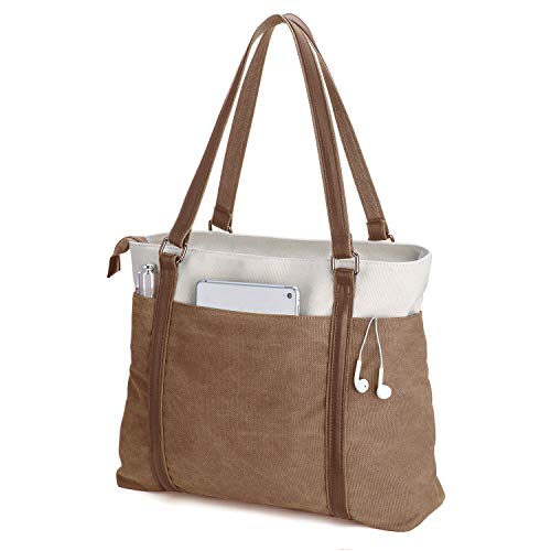 BAG WIZARD WOMEN'S WORK BAG WITH LAPTOP COMPARTMENT ZIPPER POCKETS TEACHER TOTES - Like New