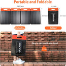 GOLABS SF100 Monocrystalline Portable Solar Panel Charger - Black/Orange Like New