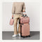 AMAZON BASICS 3-PIECE LUGGAGE SET INCLUDING CARRY-SET 22" HARDSIDE - ROSE GOLD - Like New