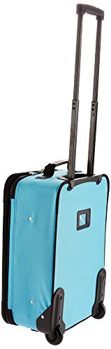 ROCKLAND FASHION SOFTSIDE UPRIGHT LUGGAGE SET EXPANDABLE F102 - TURQUOISE - Like New