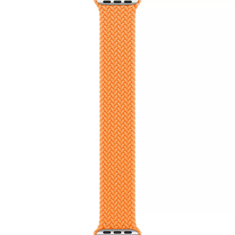 APPLE WATCH BRAIDED SOLO LOOP 45MM - SIZE 2 - BRIGHT ORANGE - Brand New