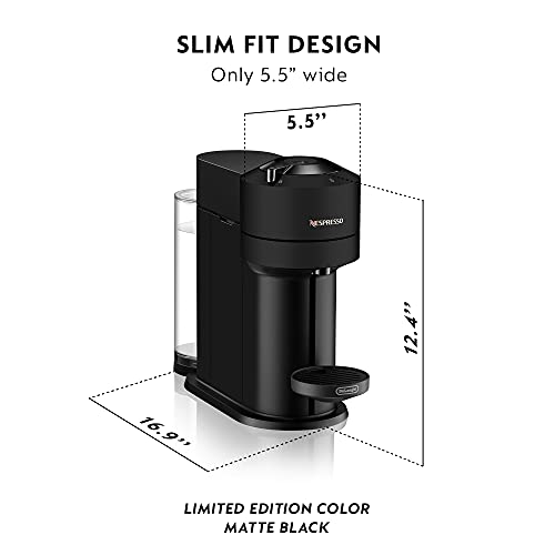Nespresso Vertuo Next Coffee and Espresso Machine by De'Longhi, 5 cup - Black - Like New