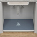PANDATOP UNDER SINK MAT, 28" X 22" SILICONE KITCHEN CABINET TRAY - GRAY - Like New