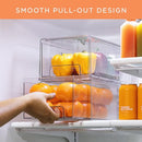 Sorbus Plastic Storage Bins Stackable Clear Pantry Organizer Box Bin (4 Pack) - Like New