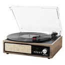 VICTROLA 3-IN-1 BLUETOOTH RECORD PLAYER BUILT IN SPEAKERS VTA-67-FNT - WALNUT - Like New