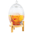 KITCHENTOOLZ 2.5 GALLON GLASS ICED BEVERAGE DISPENSER P-N-002 - CHISELED GLASS - Like New