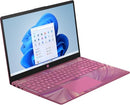 HP 15.6" HD TOUCHSCREEN N100 4GB 128GB SSD INTEL UHD GRAPHICS 15-FD0104DS - PINK - Like New