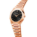 TUCCI ITALY PIANURA STAINLESS STEEL QUARTZ UNISEX WATCH 5 ATM - ROSE GOLD - Like New