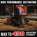 MZK 16-INCH 13.5-AMP CORDLESS ELECTRIC TILLER/CULTIVATOR ET2308 - RED - Like New