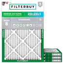 Filterbuy 20x23x1 Air Filter MERV 8 Essential Dust & Allergen Defense (4-Pack) - Brand New