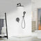 GENERIC SHOWER SYSTEM RAINFALL SLIVER HIGH PRESSURE SHOWER KIT - SILVER/WHITE - Like New