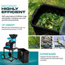 CROWN GARDEN WOOD CHIPPER ELECTRIC QUIET SILENT 1.5-1.7 INCH MAX BRANCH - BLUE - Like New