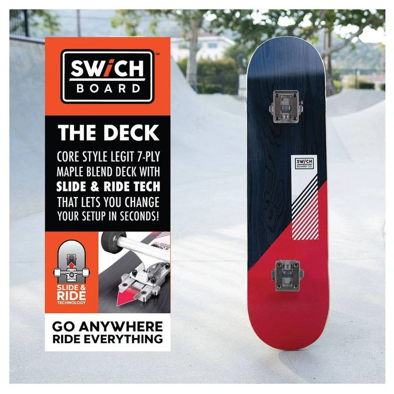 SWICHBOARD MOOSE MOUNTAIN TRICK & CRUISER SET - BLACK/RED - Like New