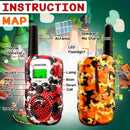 LOOIKOOS Walkie Talkies 2 Way Radio Toys Gifts 3 Pack - Yellow- Red- Pink - Like New