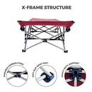 OSAGE RIVER CAMPING COT FOR ADULTS - FOLDING CAMPING COT - PORTABLE - RED - Like New