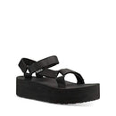 TEVA WOMEN'S FLATFORM UNIVERSAL SANDAL BLACK SIZE WOMEN 5 (AU/UK W3/W36) - Like New