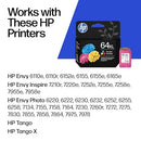 HP 64XL TRI-COLOR HIGH-YIELD INK CARTRIDGE PRINTERS - MULTICOLOR - Brand New