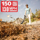 MZK Cordless Leaf Blower,20V Battery Powered Leaf Blower for Lawn Care - Like New