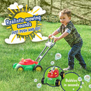 Maxx Bubbles Deluxe Bubble Lawn Mower Toy – 4oz Bubble Solution | 320177, Red - Like New
