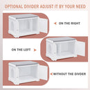 SUMELL SWEETGO CAT WASHROOM BENCH LITTER BOX REMOVABLE PARTITION WALL - WHITE - Like New