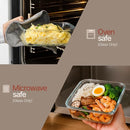 BAKKENMASTER BOROSILICATE GLASS STORAGE LIDS 24 PIECES BPA-FREE - BLUE - Brand New
