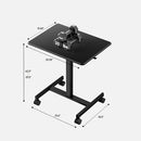 JUNHEDAMAI Mobile Rolling Laptop Desk with Lockable Wheels, B0CHVCJB6V - Black - Brand New