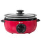 ICOOK USC-65-OP001RD 6.5 Quart Slow Cooker Aluminium Sear/Sauté Stew Pot - RED Like New