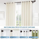 Urbanest Fluted Ball Adjustable Double Drapery Curtain Rod 5/8" - Bronze - Brand New