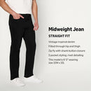 AMAZON ESSENTIALS MEN'S LOW STRETCH STRAIGHT-FIT JEANS SIZE 38X34 - BLACK - Like New