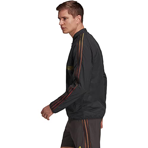 HD9871 ADIDAS MEN'S MESSI WOVEN JACKET SIZE MEN M BLACK - Brand New