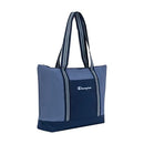 CV2-3006 Champion Women's Varsity Tote Bag Zip Closure, Mesh Pockets - Blue - Brand New