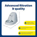 PetSafe Drinkwell Platinum Cat Water Fountain, 168 oz/5L, Grey - Brand New