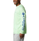 COLUMBIA MEN'S TERMINAL TACKLE LONG SLEEVE FISHING SHIRT KEY WEST/ VIVID BLUE - Brand New