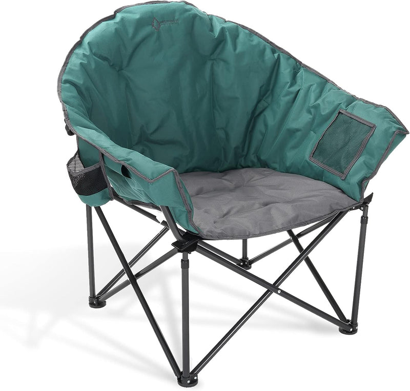 ARROWHEAD OUTDOOR Oversized Heavy-Duty Club Folding Camping Chair - Green - Like New