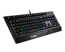 MSI VIGOR GK20 GAMING KEYBOARD WATER REPELLENT STATIC MULTI-COLOR - BLACK - Like New