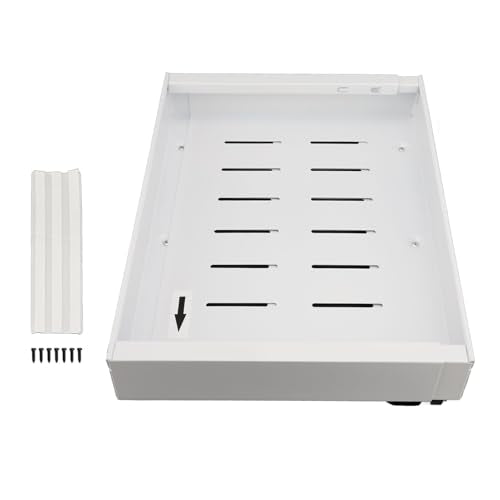 EVGATSAUTO ADJUSTABLE WIDTH CABINET PULL OUT SHELF CARBON STEEL SLIDE OUT DRAWER - Brand New