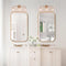 DURENT LIGHTING GOLD BATHROOM LIGHT FIXTURE, 3 LIGHT VANITY LIGHTS - GOLD - Like New