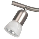 3 Light Track Lighting Wall or Ceiling Light Fixture Adjustable Brushed Nickel - Brand New
